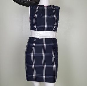 COPY - Madison blue windowpane  plaid dress size …